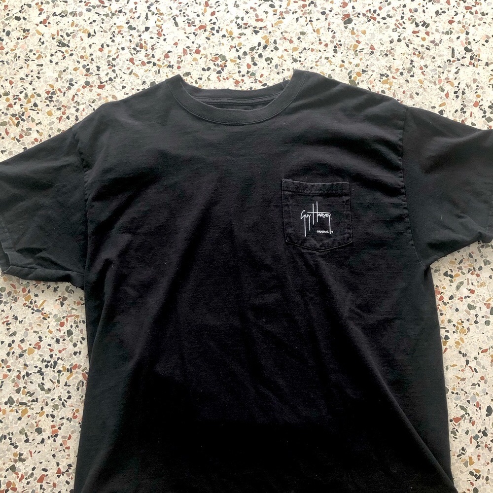 Guy Harvey Fish T-Shirt, black, size XL
